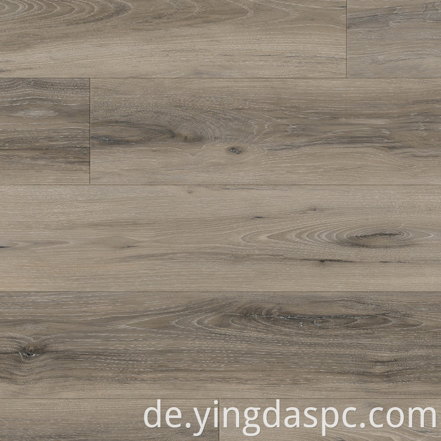 Moderne luxuriöse Holztextur wasserdicht geprägtes LVT PVC Klicken Sie auf Hybrid -Vinyl -SPC -Bodenbelag